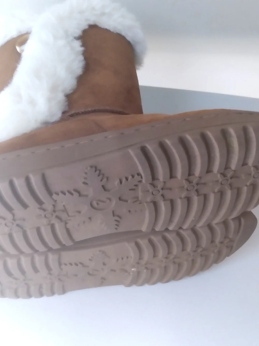 SO Girls Fuzzy Faux Gur-Lined Suede Winter Boots - Chestnut